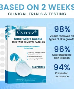 Cvreoz® Nano-Micro Needle Skin Tags Removal Patches