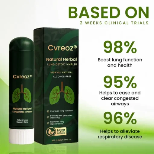 Cvreoz® Natural Herbal Lung Detox Inhaler