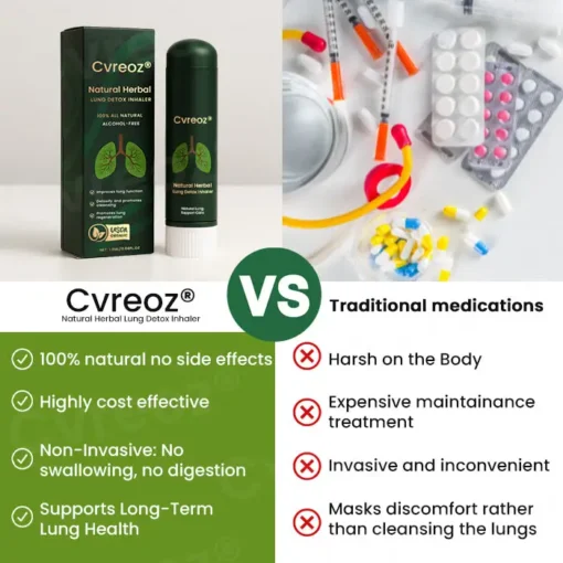 Cvreoz® Natural Herbal Lung Detox Inhaler