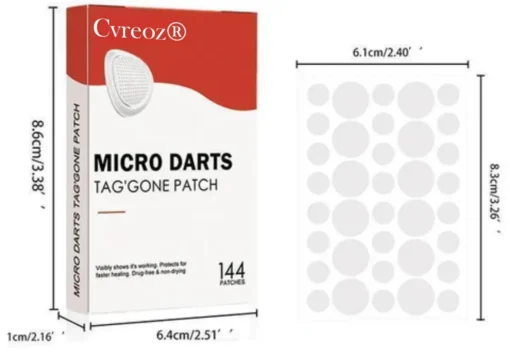 Cvreoz® Parche TAG' Gone de Pro Micro Darts