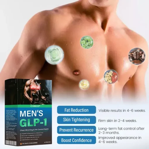 CVREOZ® Men’s GLP-1 Chest Slimming & Fat Control Patch