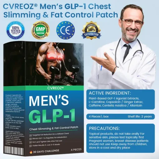 CVREOZ® Men’s GLP-1 Chest Slimming & Fat Control Patch