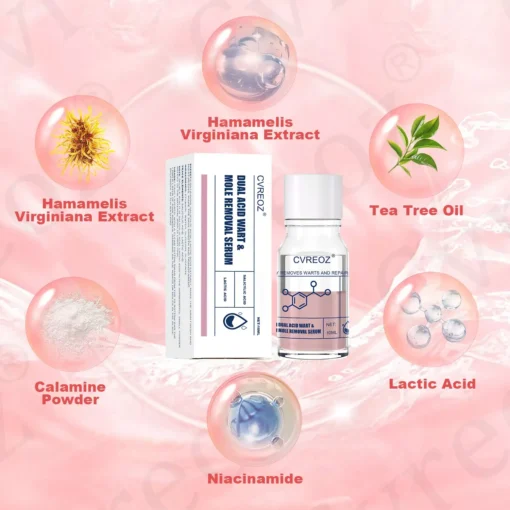 Cvreoz® Dual Acid Wart & Mole Removal Serum