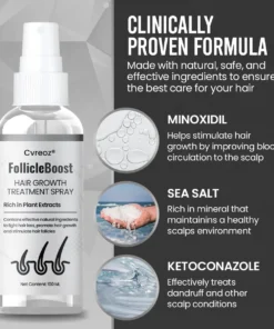Cvreoz® FollicleBoost Hair Growth Treatment Spray
