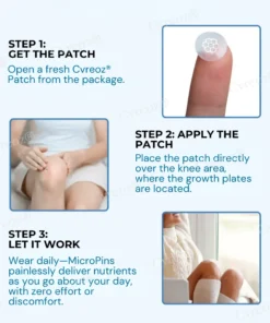 Cvreoz® HeightBoost MicroPin Growth & Stretch Patch