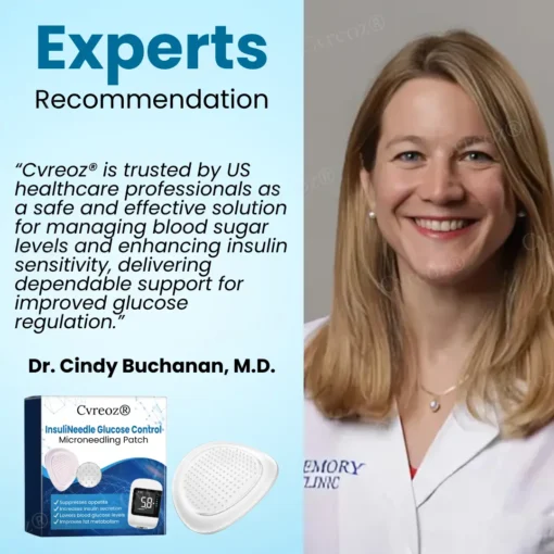 Cvreoz® InsuliNeedle Glucose Control Microneedling Patch