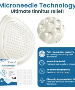Cvreoz® Microneedles Tinnitus Relief Ear Patch