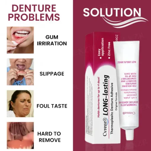 Cvreoz® Thermoplastic Denture Adhesive