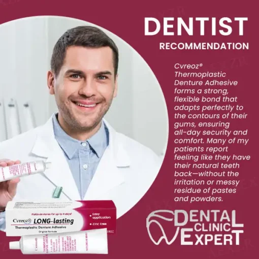 Cvreoz® Thermoplastic Denture Adhesive