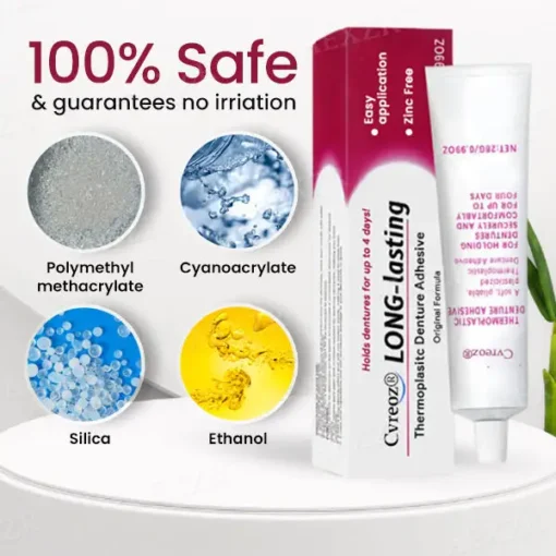 Cvreoz® Thermoplastic Denture Adhesive