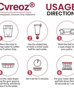 Cvreoz® Thermoplastic Denture Adhesive