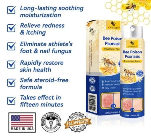 CVREOZ® Bee Poison Psoriasis Treatment Spray