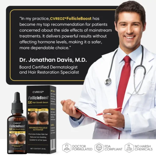 CVREOZ® FollicleBoost 5X Hair Growth Serum