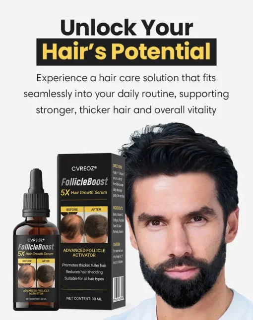 CVREOZ® FollicleBoost 5X Hair Growth Serum