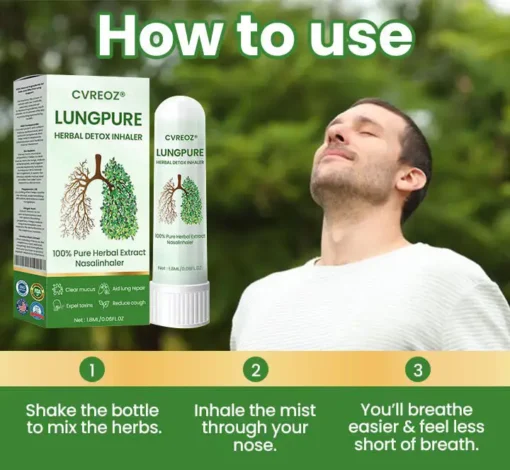 CVREOZ® LungPure Herbal Detox Inhaler
