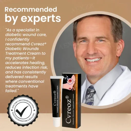 Cvreoz® Advanced Wound Healing Cream for Diabetic Skin