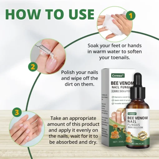 Cvreoz® Bee Venom Nail fungus care solution