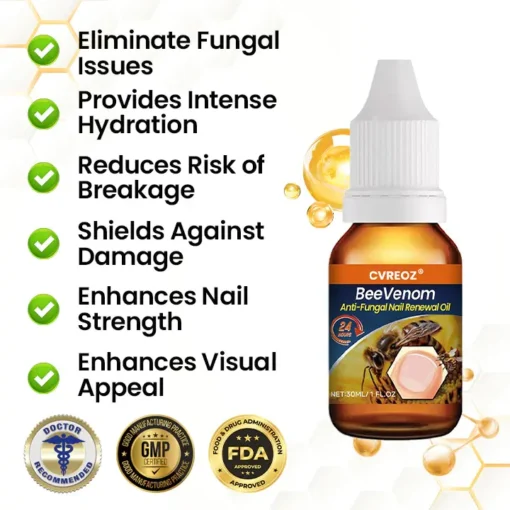 Cvreoz® BeeVenom Anti-Fungal Nail Renewal Oil