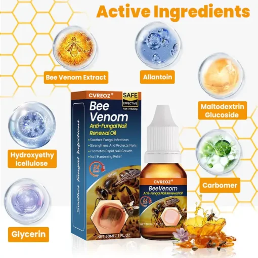 Cvreoz® BeeVenom Anti-Fungal Nail Renewal Oil