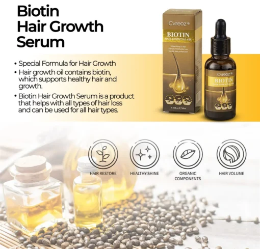 Cvreoz® Biotin Hair Essential Oil