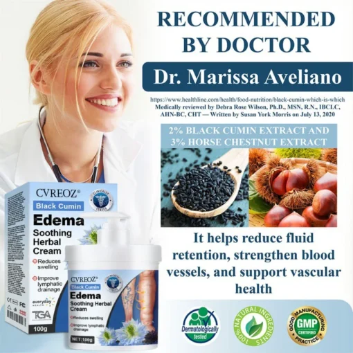 Cvreoz® Black Cumin Edema Soothing Herbal Cream