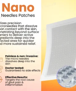 Cvreoz® Colchicine Nano-Needles Patches for Gout Care