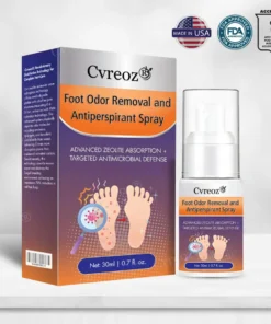 Cvreoz® Foot Odor Removal and Antiperspirant Spray