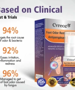 Cvreoz® Foot Odor Removal and Antiperspirant Spray