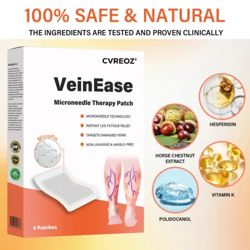 Cvreoz® VeinEase Microneedle Therapy Patch
