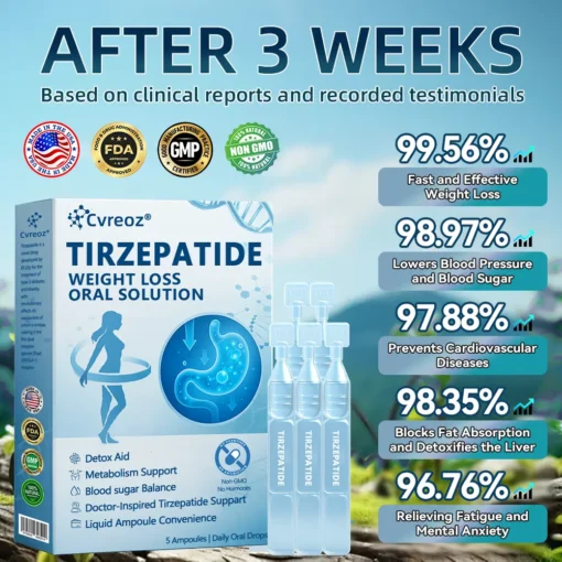 𝑪𝒗𝒓𝒆𝒐𝒛® GLP-1-Tirzepatide Oral Solution