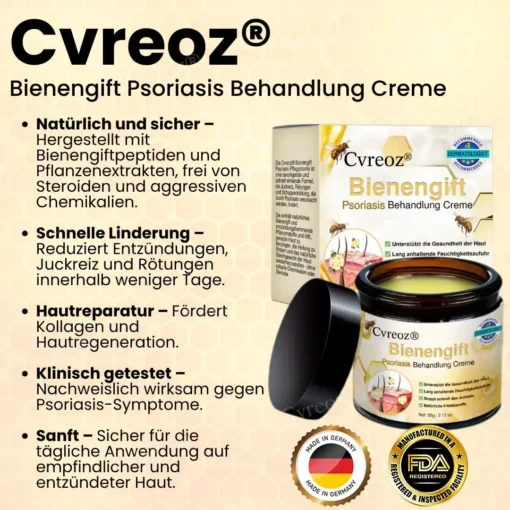 Cvreoz® Bienengift Psoriasis Behandlung Creme