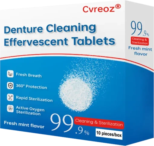 Cvreoz® Denture Cleaning Effervescent Tablets