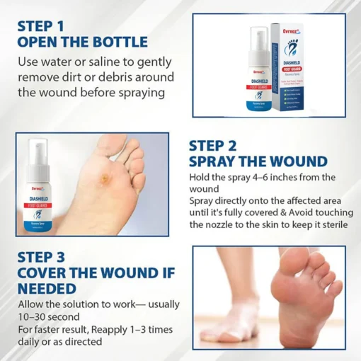 Cvreoz® DiaShield Foot Guard Recovery Spray