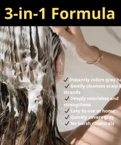 Cvreoz® 3-in-1 Black Hair Dye Shampoo