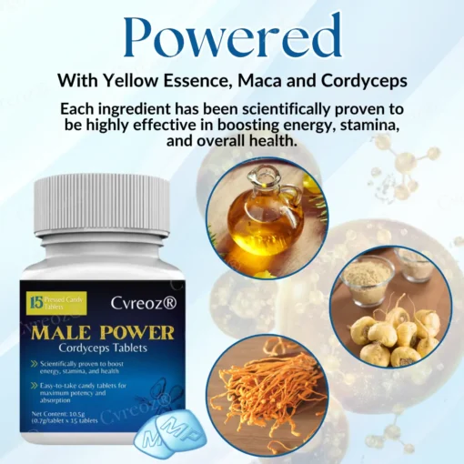 Cvreoz® Male Power Cordyceps Tablets