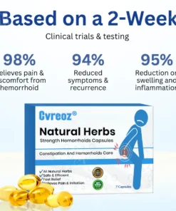 Cvreoz® Natural Herbs Strength Hemorrhoids Capsules