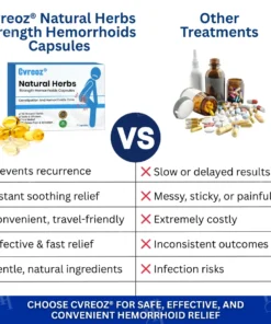 Cvreoz® Natural Herbs Strength Hemorrhoids Capsules
