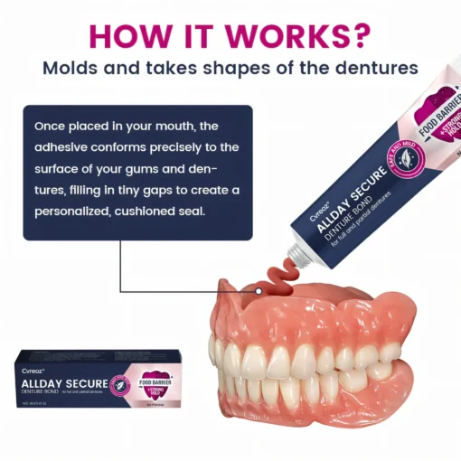 Cvreoz® AllDay Secure Denture Bond