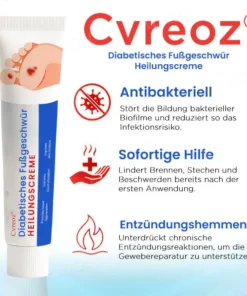 Cvreoz® Diabetisches Fußgeschwür Heilungscreme