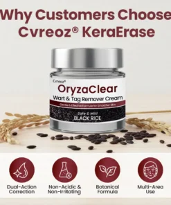 Cvreoz® OryzaClear Black Rice Botanical Keratin-Softening Cream